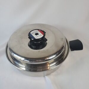 Cordon Bleu Temp-Tone 10 1/2" Stainless Skillet Pan Lid - MISSING HANDLE